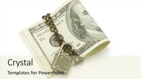  Presentation with crime prevention - Presentation enhanced with carrion crow with inquisitive look background and a light gray colored foreground