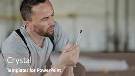  Presentation with crime scene - Slides consisting of crime-scene-investigator-or-policeman background and a coral colored foreground