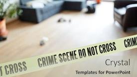  Presentation with crime scene - Colorful presentation theme enhanced with crime-scene-locking-up backdrop and a mint green colored foreground
