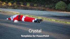  Presentation with lays - Cool new slides with crime scene santa claus lays backdrop and a dark gray colored foreground