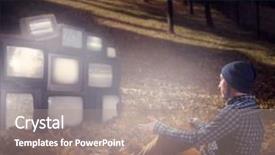  Presentation with traveler - Audience pleasing slides consisting of survivor tv - stalker traveler looks backdrop and a coral colored foreground