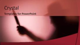  Presentation with knife crime - PPT theme enhanced with crime thriller - killer with a knife background and a red colored foreground