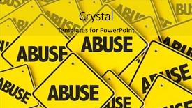  Presentation with abuse - Theme having crime women - abuse background and a gold colored foreground