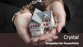  Presentation with crime against women - PPT theme consisting of crime women - woman in handcuffs holding small background and a tawny brown colored foreground