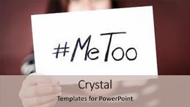  Presentation with crime against women - PPT theme with crime women - young adult woman holding background and a mint green colored foreground