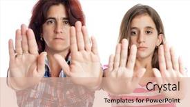  Presentation with violence against women - PPT layouts consisting of crime women - young latin woman background and a lemonade colored foreground