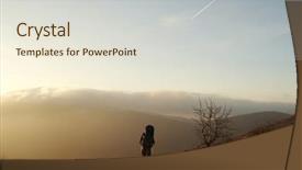  Presentation with mangroves mangrove trees along - PPT layouts consisting of crimea free - backpacker going up along hill background and a sky blue colored foreground