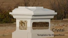  Presentation with british war - Audience pleasing slide deck consisting of crimean-war-tomb-of-british backdrop and a coral colored foreground