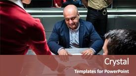  Presentation with investigation - Audience pleasing slides consisting of criminal investigation in the police backdrop and a tawny brown colored foreground