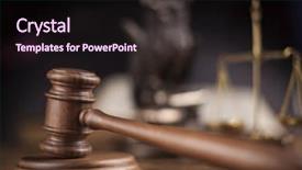  Presentation with criminal justice - Audience pleasing presentation design consisting of criminal justice system - gavel law theme mallet backdrop and a wine colored foreground