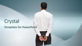  Presentation with composite - Audience pleasing PPT theme consisting of criminal justice technology - composite image of rear view backdrop and a sky blue colored foreground