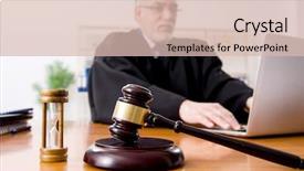  Presentation with lawyer - Cool new theme with criminal penalties - aged lawyer working backdrop and a lemonade colored foreground