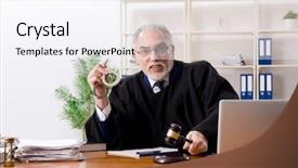  Presentation with law enforcement police dispatcher working - PPT theme consisting of criminal penalties - aged lawyer working background and a sky blue colored foreground