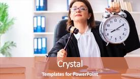  Presentation with middle ages - Audience pleasing slide set consisting of criminal penalties - middle-aged female doctor working backdrop and a coral colored foreground