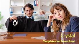  Presentation with french revolution lawyer and politician - Presentation theme featuring criminal penalties - young woman visiting male lawyer background and a  colored foreground