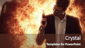  Presentation with brave - Beautiful PPT layouts featuring criminal profiling - brave cool man holding backdrop and a tawny brown colored foreground