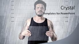  Presentation with gangster - PPT theme enhanced with criminal profiling - gangster with rainy lowering background background and a light gray colored foreground