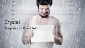  Presentation with gangster - Amazing PPT theme having criminal profiling - gangster with rainy lowering background backdrop and a  colored foreground