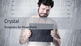  Presentation with gangster - Beautiful presentation theme featuring criminal profiling - gangster with rainy lowering background backdrop and a  colored foreground