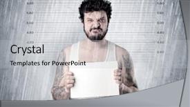  Presentation with gangster - Colorful theme enhanced with criminal profiling - gangster with rainy lowering background backdrop and a  colored foreground