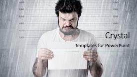  Presentation with gangster - Presentation theme enhanced with criminal profiling - gangster with rainy lowering background background and a light gray colored foreground