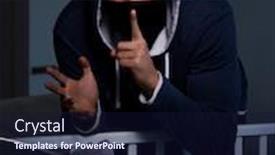  Presentation with human - Amazing presentation design having criminal-stealing-baby-in-human backdrop and a navy blue colored foreground