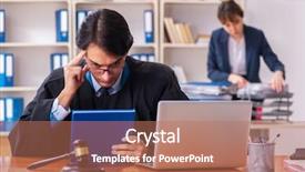  Presentation with two wheeler - Theme having criminal thinking - two lawyers working background and a  colored foreground