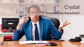  Presentation with courtroom - Cool new PPT theme with criminal thinking - young handsome judge sitting backdrop and a soft green colored foreground