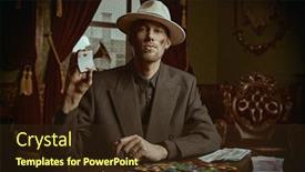  Presentation with gangster - PPT theme with criminal-world-of-the-mafia background and a wine colored foreground