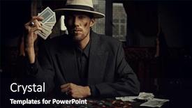  Presentation with gangster - Slides enhanced with criminal-world-of-the-mafia background and a black colored foreground