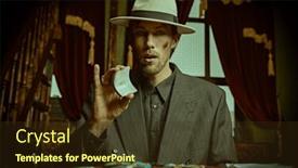  Presentation with gangster - Presentation consisting of criminal-world-of-the-mafia background and a tawny brown colored foreground