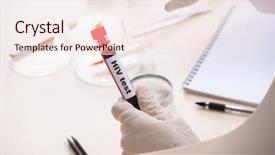  Presentation with lab - Audience pleasing theme consisting of criminologist working in the lab backdrop and a lemonade colored foreground