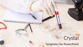  Presentation with artificial intelligence expert system - Theme enhanced with criminologist working in the lab background and a lemonade colored foreground