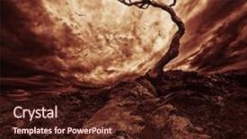  Presentation with lonely - Slide set enhanced with crimson - dramatic sky over old lonely background and a wine colored foreground