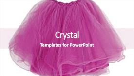  Presentation with pink and white balloons - PPT theme consisting of crimson - pink skirt isolated on white background and a coral colored foreground