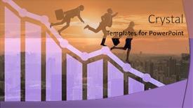  Presentation with declining - PPT layouts featuring crisis-concept-with-declining-chart background and a gold colored foreground