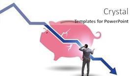  Presentation with loss - PPT theme enhanced with crisis-concept-with-the-loss background and a white colored foreground