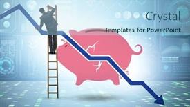  Presentation with loss - Theme enhanced with crisis-concept-with-the-loss background and a light blue colored foreground