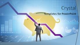  Presentation with loss - Presentation with crisis-concept-with-the-loss background and a light blue colored foreground