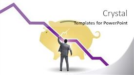  Presentation with loss - Slide deck featuring crisis-concept-with-the-loss background and a white colored foreground