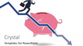  Presentation with loss - Slide set having crisis-concept-with-the-loss background and a white colored foreground