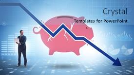  Presentation with loss - PPT layouts enhanced with crisis-concept-with-the-loss background and a light blue colored foreground