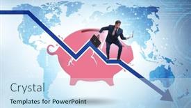  Presentation with loss - PPT layouts enhanced with crisis-concept-with-the-loss background and a  colored foreground