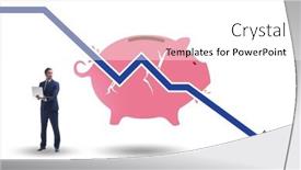  Presentation with loss - PPT theme consisting of crisis-concept-with-the-loss background and a white colored foreground