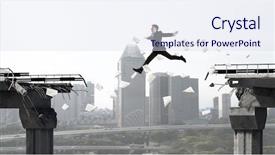  Presentation with brave - PPT theme having crisis free - brave enough to challenge it background and a sky blue colored foreground