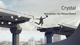  Presentation with brave - Amazing PPT layouts having crisis free - brave enough to challenge it backdrop and a light gray colored foreground