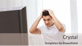  Presentation with iot agriculture technology concept man - Presentation having crisis free - home people technology and entertainment background and a soft green colored foreground