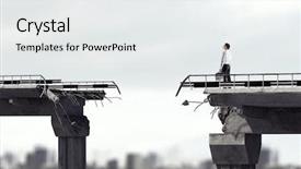  Presentation with overcoming crisis - Audience pleasing slide set consisting of crisis free - overcoming problems and difficulties mixed backdrop and a white colored foreground