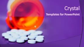  Presentation with prescription - Amazing presentation design having crisis intervention - prescription pills pouring backdrop and a violet colored foreground