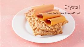  Presentation with traditional - Presentation theme consisting of crispbread-with-norwegian-brunost-traditional background and a lemonade colored foreground